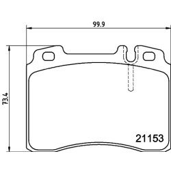 Brake Pad Set MINTEX MDB1724 OE Ref A0024203720 MINTEX