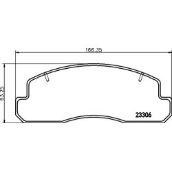 Brake Pad Set MINTEX MDB1725 OE Ref 0446536050 MINTEX