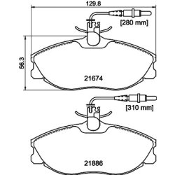 Brake Pad Set MINTEX MDB1732 OE Ref 1617254180