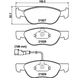 Brake Pad Set MINTEX MDB1734 OE Ref 9951067