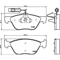 Brake Pad Set MINTEX MDB1735