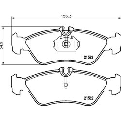 Brake Pad Set MINTEX MDB1738