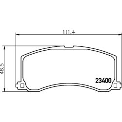 Brake Pad Set MINTEX MDB1740 OE Ref 5580061G71000 MINTEX