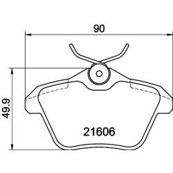 Brake Pad Set MINTEX MDB1742 OE Ref 9951193