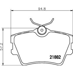 Brake Pad Set MINTEX MDB1744 MINTEX