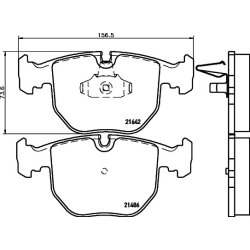 Brake Pad Set MINTEX MDB1745 OE Ref 2229031 MINTEX