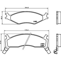 Brake Pad Set MINTEX MDB1747 OE Ref 0K0113323Z MINTEX