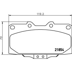Brake Pad Set MINTEX MDB1748 OE Ref 41060AA590