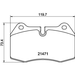 Brake Pad Set MINTEX MDB1752 OE Ref 34111162900