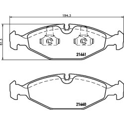 Brake Pad Set MINTEX MDB1753 OE Ref JLM11058 MINTEX