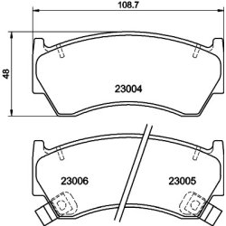 Brake Pad Set MINTEX MDB1760 OE Ref 1N103328Z