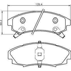 Brake Pad Set MINTEX MDB1776 OE Ref 12321415