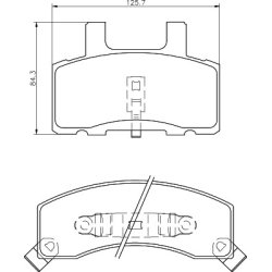 Brake Pad Set MINTEX MDB1778 OE Ref 4874867