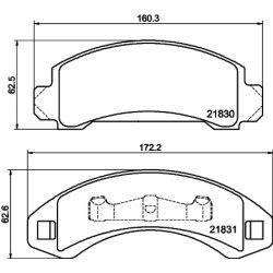 Brake Pad Set MINTEX MDB1786 OE Ref 3352413