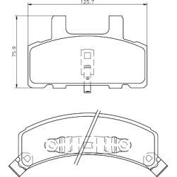 Brake Pad Set MINTEX MDB1787 OE Ref 5013814AB