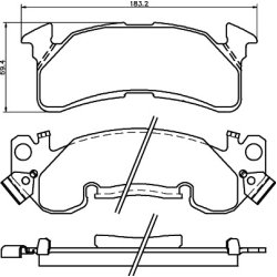 Brake Pad Set MINTEX MDB1790 OE Ref 12321437