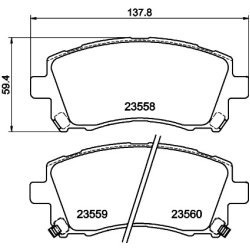 Brake Pad Set MINTEX MDB1794 OE Ref MN116286