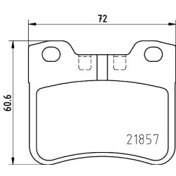 Brake Pad Set MINTEX MDB1806 OE Ref 425164