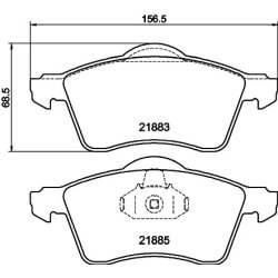 Brake Pad Set MINTEX MDB1814 OE Ref 7D0698151E