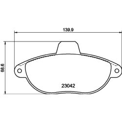 Brake Pad Set MINTEX MDB1815 OE Ref 9404251518
