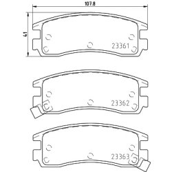 Brake Pad Set MINTEX MDB1825 OE Ref 1605939