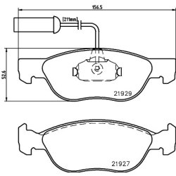 Brake Pad Set MINTEX MDB1829 OE Ref 9947776
