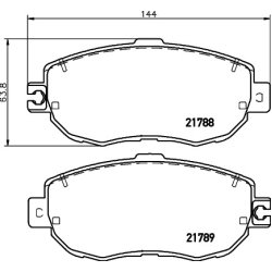 Brake Pad Set MINTEX MDB1840 OE Ref 0446550030