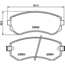 Brake Pad Set MINTEX MDB1844 OE Ref DA06M2N290