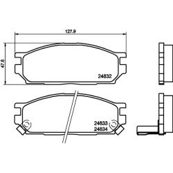 Brake Pad Set MINTEX MDB1848 OE Ref MB699577