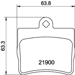 Brake Pad Set MINTEX MDB1858 OE Ref 002420512037