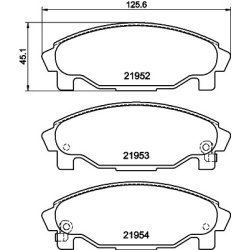 Brake Pad Set MINTEX MDB1862 OE Ref 0449187728000 MINTEX