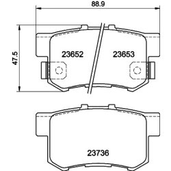 Brake Pad Set MINTEX MDB1866 OE Ref 43022SX0A52