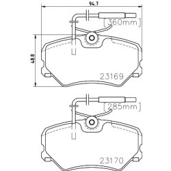 Brake Pad Set MINTEX MDB1869 OE Ref 1617277380 MINTEX