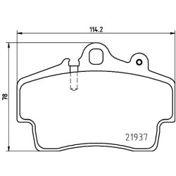 Brake Pad Set MINTEX MDB1873 OE Ref 98635193915