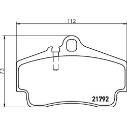 Brake Pad Set MINTEX MDB1874 OE Ref 99635293900 MINTEX