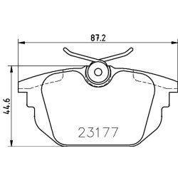 Brake Pad Set MINTEX MDB1876 OE Ref 9950853