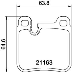 Brake Pad Set MINTEX MDB1886 OE Ref 96409435251