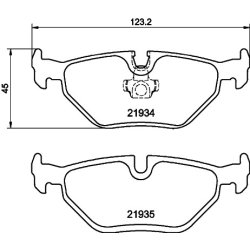 Brake Pad Set MINTEX MDB1888 OE Ref 34216761239