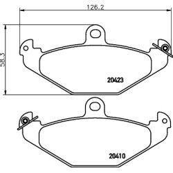 Brake Pad Set MINTEX MDB1891 OE Ref 93181371