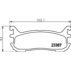 Brake Pad Set MINTEX MDB1893 MINTEX