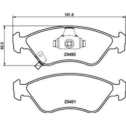 Brake Pad Set MINTEX MDB1898 OE Ref 0K9Y63328Z