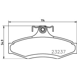 Brake Pad Set MINTEX MDB1899 OE Ref S4521006