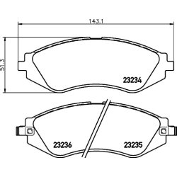 Brake Pad Set MINTEX MDB1900 OE Ref 5520085Z00