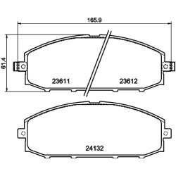 Brake Pad Set MINTEX MDB1902 OE Ref 41060VB290
