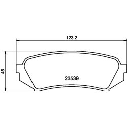 Brake Pad Set MINTEX MDB1905 OE Ref 04466YZZC4 MINTEX