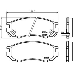 Brake Pad Set MINTEX MDB1920 OE Ref 4106069C85