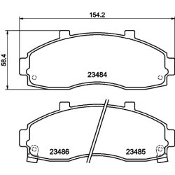 Brake Pad Set MINTEX MDB1923 OE Ref 0K72A3328Z