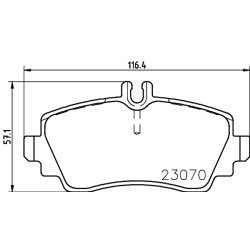 Brake Pad Set MINTEX MDB1924 OE Ref 1684200820