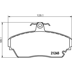 Brake Pad Set MINTEX MDB1927 OE Ref TT0029999