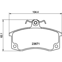 Brake Pad Set MINTEX MDB1932 OE Ref 21100350108001